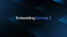 Banner illustration for Google DeepMind's EmbeddingGemma 2 multimodal embedding model