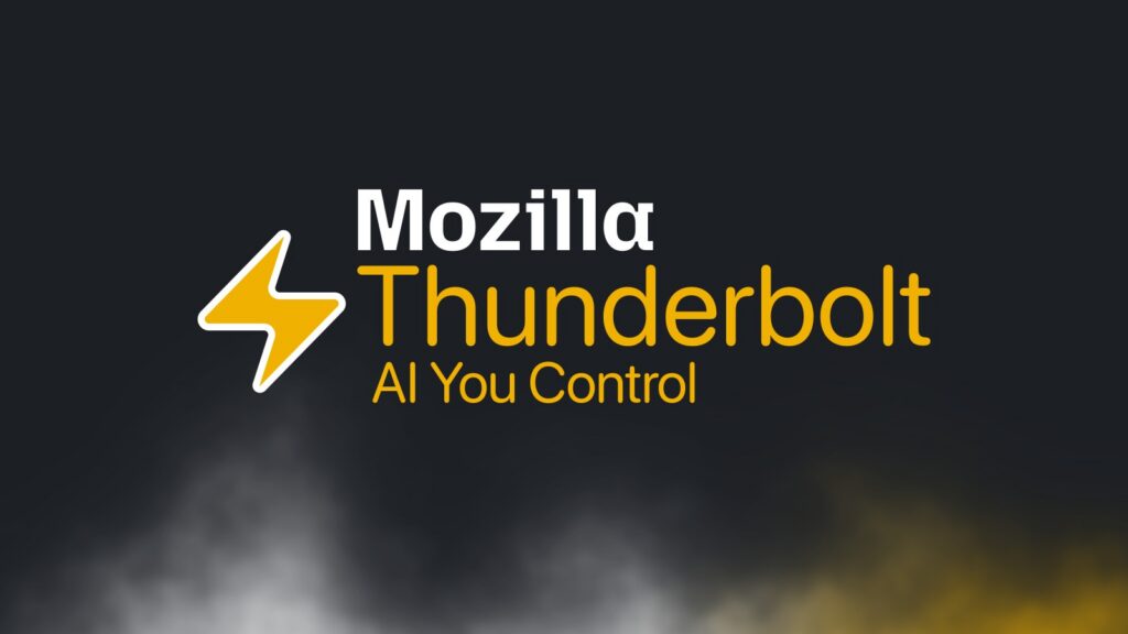 Mozilla Thunderbolt open-source AI client announcement graphic