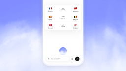 ChatGPT Voice displaying a visual card with upcoming international football matches
