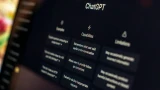 A close-up of a ChatGPT interface on a dark screen listing capabilities and limitations