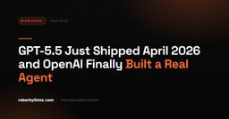 OpenAI GPT-5.5 launch promotional image showing the new model branding