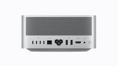Rear panel of the Mac Studio showing Thunderbolt 5 ports, HDMI, and Ethernet