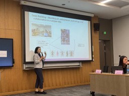 professor instructing in class