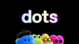 OpenAI's launch artwork for dots, showing colourful round cartoon agent characters