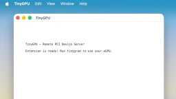TinyGPU enabling eGPU support on Apple Silicon Macs over Thunderbolt and USB4