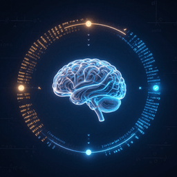 Neural network self-improvement loop visualization showing code generation and self-distillation