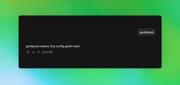 Screenshot of a ChatGPT exchange in dark mode showing creature metaphors
