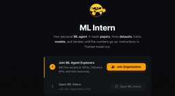 Screenshot of the ml-intern interface showing autonomous training workflow