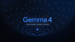 Gemma 4 quantization-aware training release visual