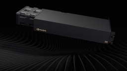 NVIDIA RTX PRO 5500 Blackwell card with a ribbed black shroud, blower-style fan housing at one end and a rack bracket at the other
