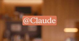 Anthropic Claude Tag promotional graphic showing Claude integrated as a teammate inside a Slack workspace