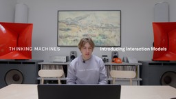 Thinking Machines Lab interaction models hero image showing a live multimodal conversation interface